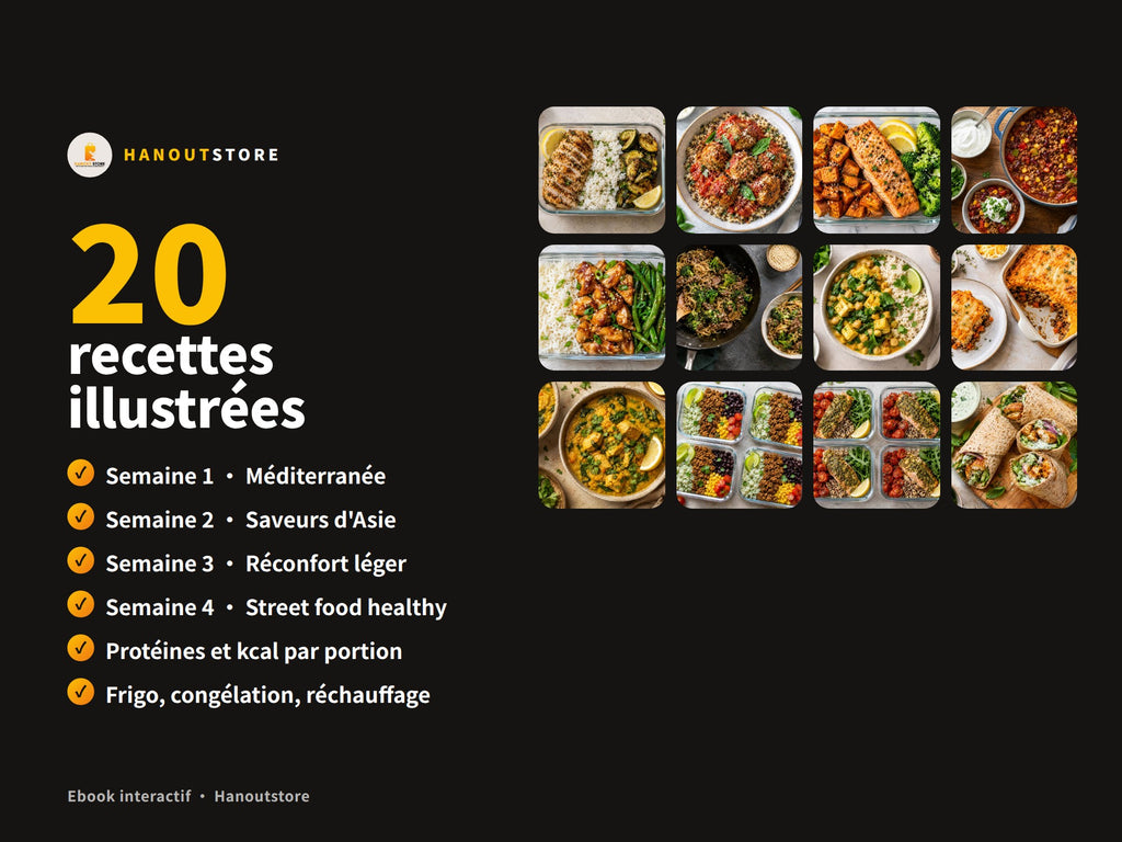 Batch Cooking Protéiné : 20 recettes riches en protéines