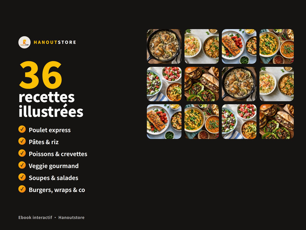 Prêt en 30 minutes : 36 recettes rapides illustrées