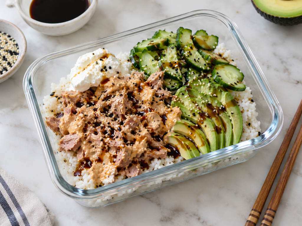 Sushi bowl au thon