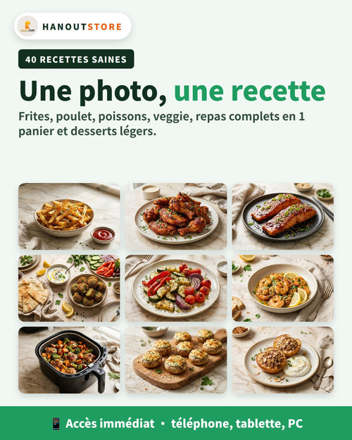 Une photo par recette